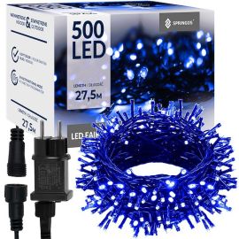 Коледни лампички за елха 500 LED сини 27,5 м 8 светещи функции, външно и вътрешно осветление CL0541