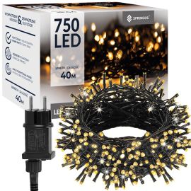 Коледни лампички за елха 750 LED топло бяло 40 м външно закрито IP44 CL0546